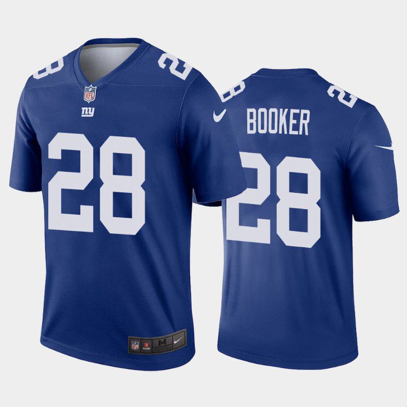 Men New York Giants 28 Devontae Booker Nike Royal Legend NFL Jersey